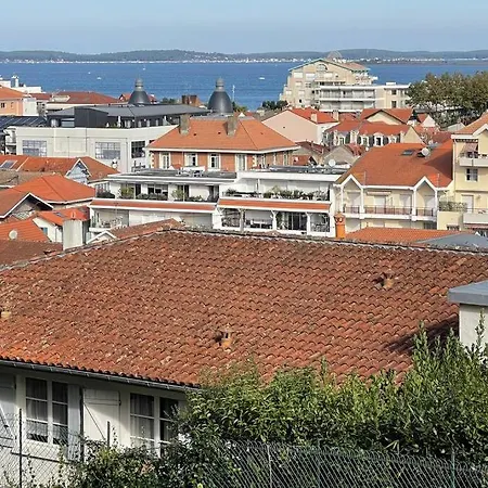 T2 Vue Mer-hypercentre-plage-parc Mauresque-tout A Pied-calme Apartment Arcachon